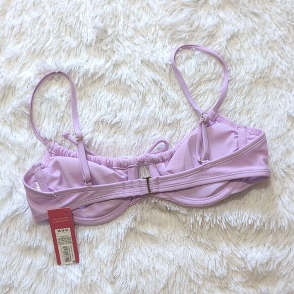 NWT Xhilaration Light Purple Demi Keyhole Bikini Top - Picture 4 of 9
